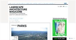 Desktop Screenshot of landscapearchitecturemagazine.org