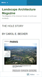 Mobile Screenshot of landscapearchitecturemagazine.org